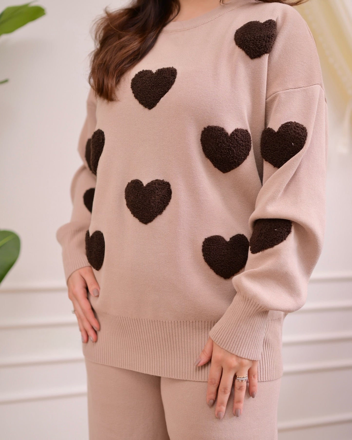 Caramel Heart Winter Co-ord Set