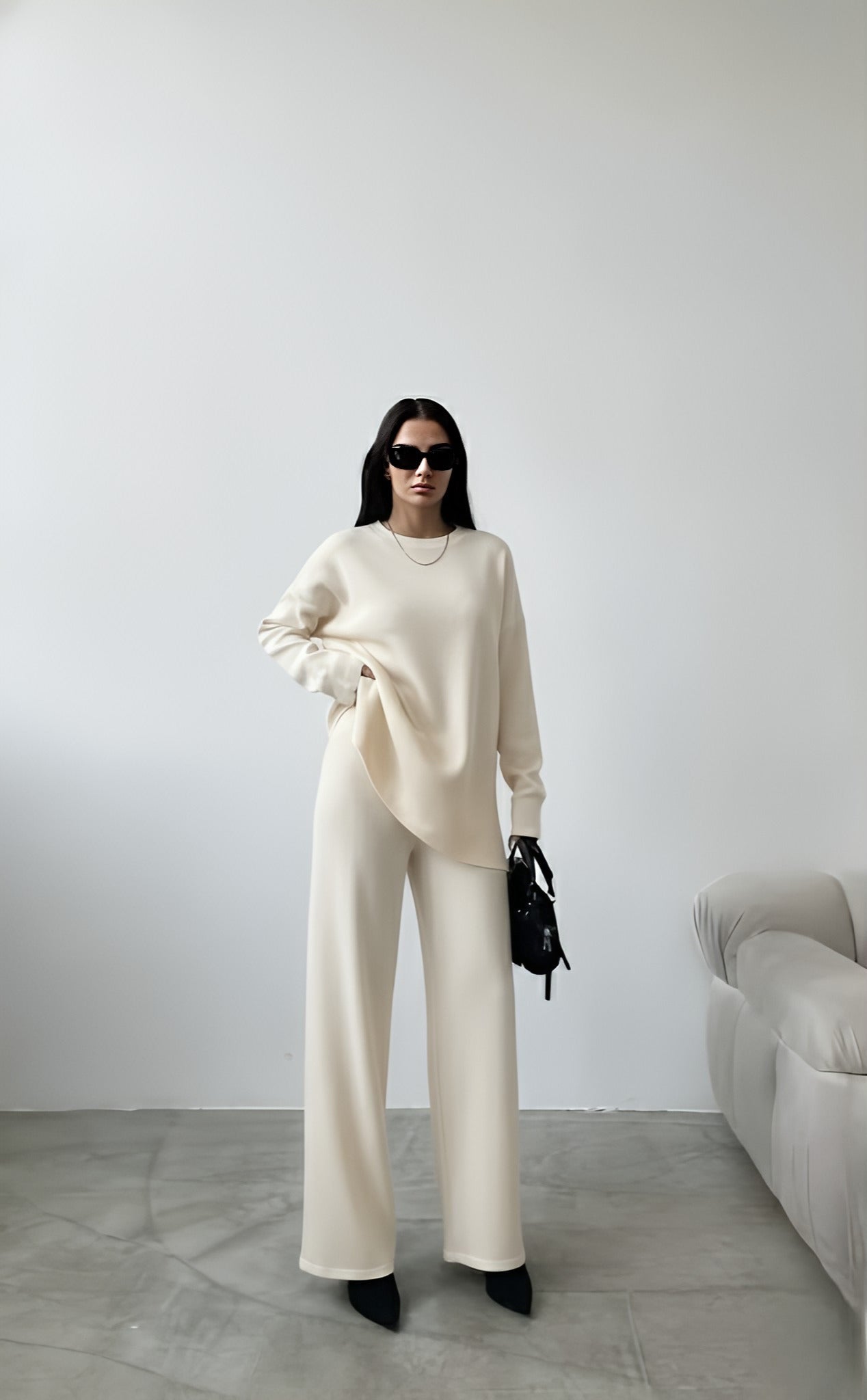 Co-Ord Set with Straight cut Trouser