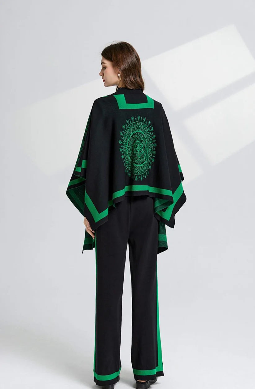 Knitted Scarf, Top and Pants Set