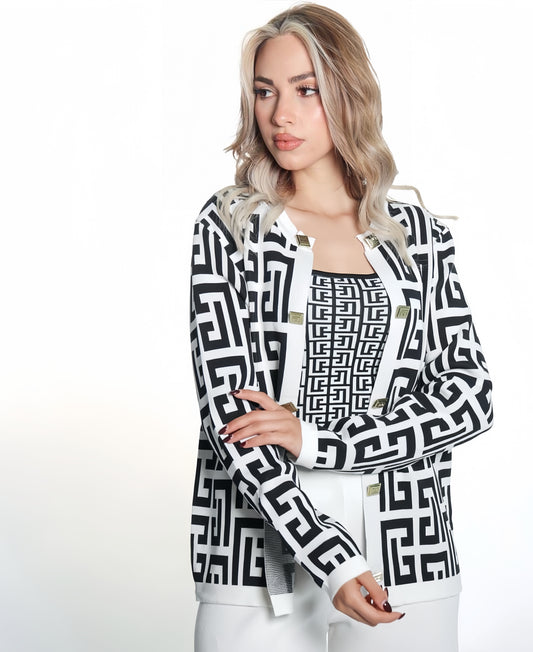 White 3 Piece Knit Set