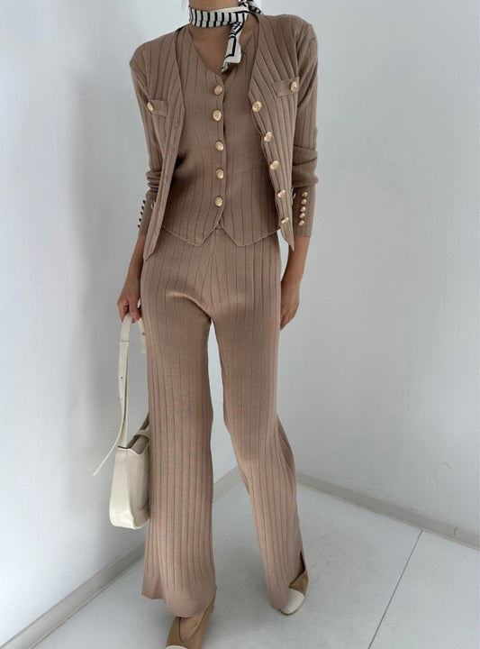 Premium Luxury Knitted Suit For Ladies
