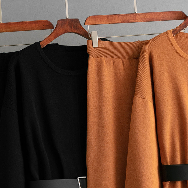 Cozy Belted Knit Lounge Set