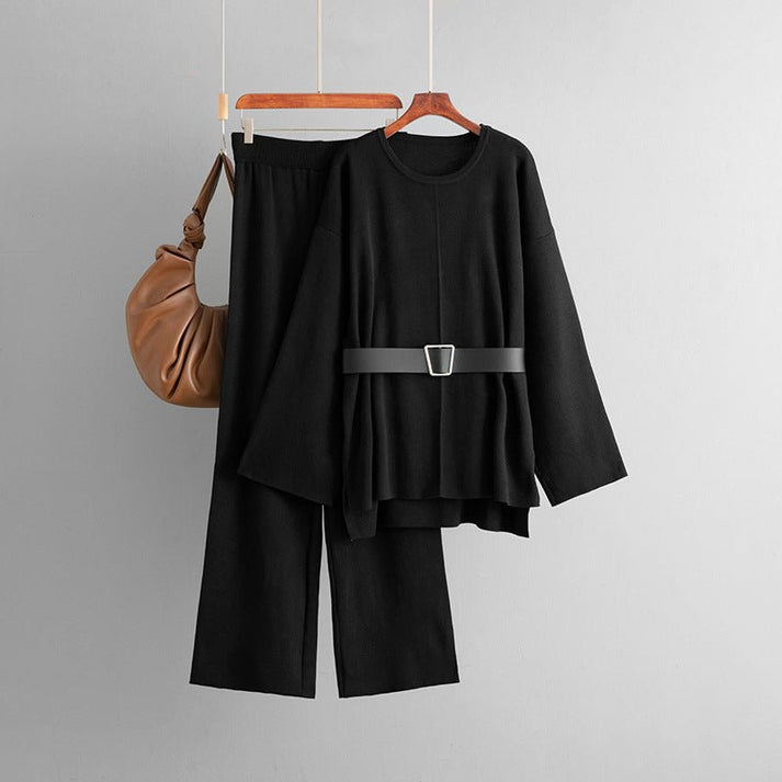 Cozy Belted Knit Lounge Set