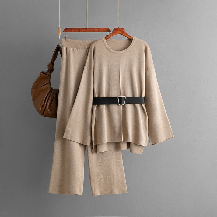 Cozy Belted Knit Lounge Set
