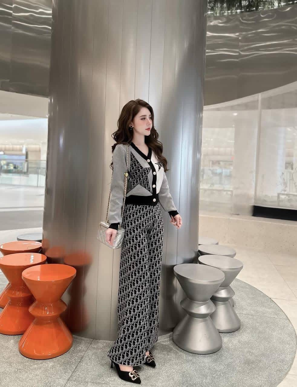 Star Knitted Two Piece Set