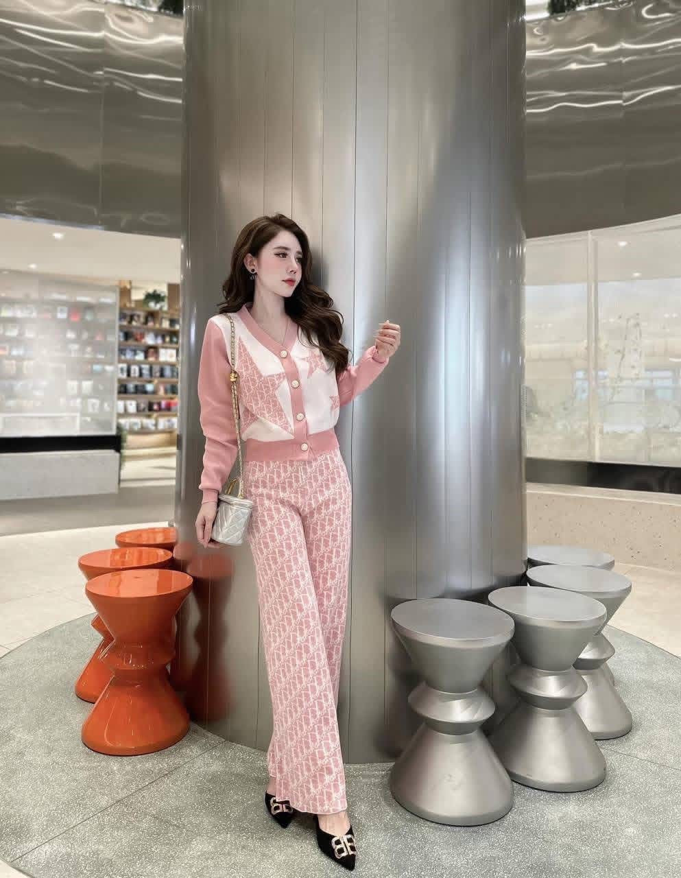 Star Knitted Two Piece Set